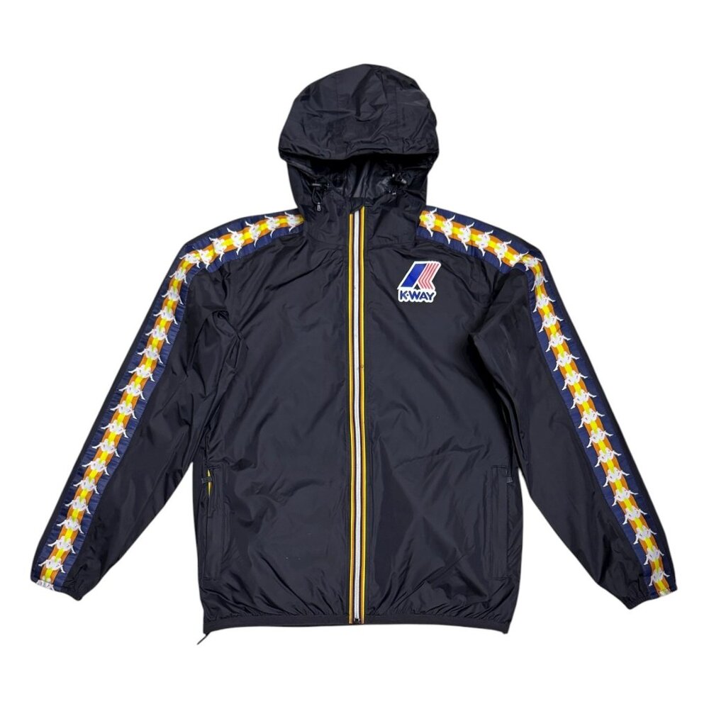 K-WAY x KAPPA Le Vrai Claude Waterproof Designer Windbreaker Jacket Womens Small